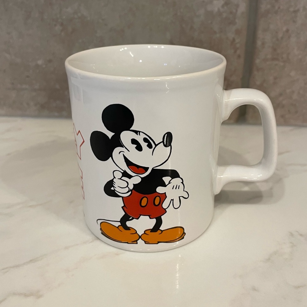 Vintage Disney Mickey Mouse Staffordshire Potteries Kiln Craft Mug from 1979